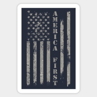 America First Flag Sticker